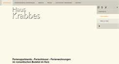 Desktop Screenshot of krabbes-treseburg.de